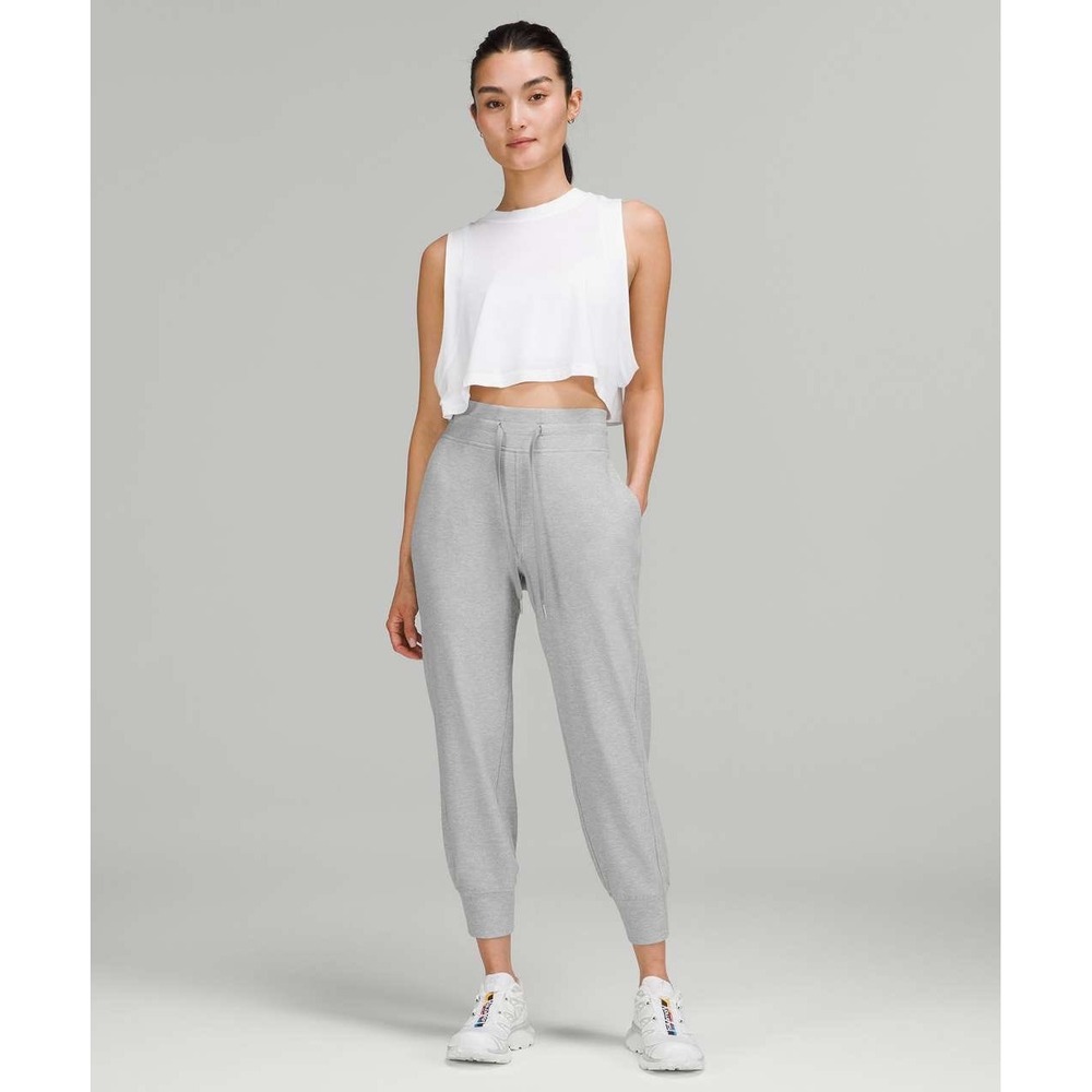 Lululemon Ready to Rulu High Rise Cropped Jogger Grey Size 14